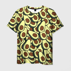 Мужская футболка 3D с принтом Авокадо в Петрозаводске, 100% полиэфир | прямой крой, круглый вырез горловины, длина до линии бедер | avocado | food | fruit | vegan | vegetarian | авокадо | веган | вегетарианство | еда | фрукты