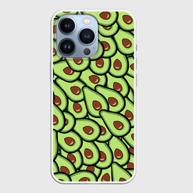 Чехол для iPhone 13 Pro с принтом АВОКАДО в Петрозаводске,  |  | Тематика изображения на принте: avocado | food | fruit | vegan | vegetarian | авокадо | веган | вегетарианство | еда | фрукты