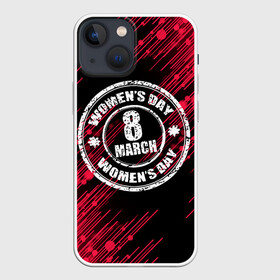 Чехол для iPhone 13 mini с принтом 8 Марта. в Петрозаводске,  |  | 8 | 8 марта | весна | женский день | идея подарка | любимой | март | международный женский день | подарок | праздник | штамп