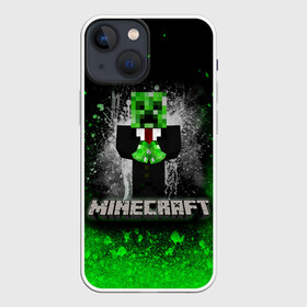 Чехол для iPhone 13 mini с принтом MINECRAFT в Петрозаводске,  |  | block | creeper | cube | minecraft | pixel | блок | геометрия | крафт | крипер | кубики | майнкрафт | пиксели