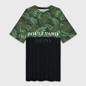 Платье-футболка 3D с принтом Boulevard Depo в Петрозаводске,  |  | boulevard | bulevard | depo | luv | powerpuff | rap | yungrussia | бульвар | бульвард | депо | кащенко | лав | паверпаф | раша | реп | рэп | янг