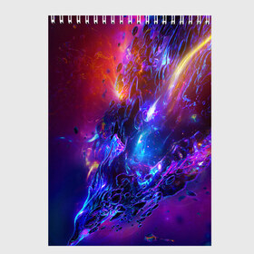 Скетчбук с принтом Universe Neon в Петрозаводске, 100% бумага
 | 48 листов, плотность листов — 100 г/м2, плотность картонной обложки — 250 г/м2. Листы скреплены сверху удобной пружинной спиралью | abstract | neon | space | universe | абстракция | вселенная | космос | неон