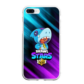 Чехол для iPhone 7Plus/8 Plus матовый с принтом BRAWL STARS LEON SHARK в Петрозаводске, Силикон | Область печати: задняя сторона чехла, без боковых панелей | 8 bit | 8 бит | bibi | brawl stars | crow | el brown | leon | leon shark | max | mr.p | sally leon | shark | stars | virus | werewolf | акула | биби | вирус | ворон | леон | оборотень | пингвин