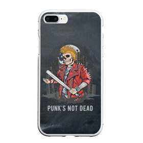 Чехол для iPhone 7Plus/8 Plus матовый с принтом Punk’s Not Dead в Петрозаводске, Силикон | Область печати: задняя сторона чехла, без боковых панелей | punk | punks | punk’s not dead | rock | rocker | метал | металл | панк | панки | рок | рокер | тяжелая музыка