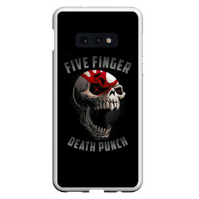 Чехол для Samsung S10E с принтом Five Finger Death Punch в Петрозаводске, Силикон | Область печати: задняя сторона чехла, без боковых панелей | Тематика изображения на принте: 5fdp | death | ffdp | finger | five | five finger death punch | punch | грув метал