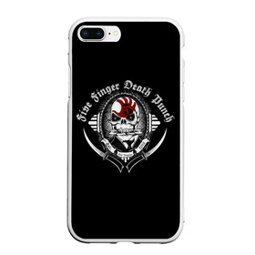 Чехол для iPhone 7Plus/8 Plus матовый с принтом Five Finger Death Punch в Петрозаводске, Силикон | Область печати: задняя сторона чехла, без боковых панелей | 5fdp | death | ffdp | finger | five | five finger death punch | punch | грув метал