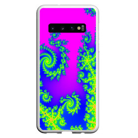 Чехол для Samsung Galaxy S10 с принтом КИСЛОТНЫЙ НЕОН в Петрозаводске, Силикон | Область печати: задняя сторона чехла, без боковых панелей | Тематика изображения на принте: abstract | abstraction | color | fractal | geometry | paitnt | polygon | polygonal | psy | абстракция | геометрия | краски | неоновые | полигоны | психоделика | фрактал