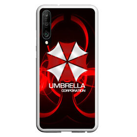 Чехол для Honor P30 с принтом Umbrella Corp в Петрозаводске, Силикон | Область печати: задняя сторона чехла, без боковых панелей | biohazard | biohazard 7 | crocodile | fang | game | hand | monster | new umbrella | resident evil | resident evil 7 | umbrella | umbrella corp | umbrella corporation | zombie | обитель