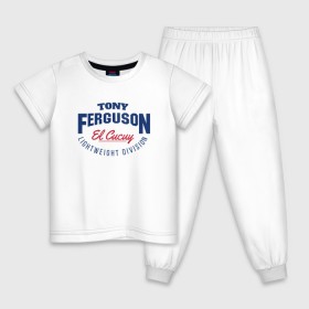 Детская пижама хлопок с принтом Tony Ferguson в Петрозаводске, 100% хлопок |  брюки и футболка прямого кроя, без карманов, на брюках мягкая резинка на поясе и по низу штанин
 | Тематика изображения на принте: 