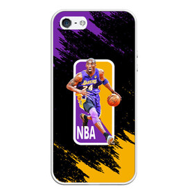 Чехол для iPhone 5/5S матовый с принтом LA LAKERS KOBE BRYANT в Петрозаводске, Силикон | Область печати: задняя сторона чехла, без боковых панелей | america | basketball | kobe bryant | la | la lakers | lakers | los angeles lakers | nba | usa | баскетбол | кобе брайант | лос анджелес лейкерс | нба | сша