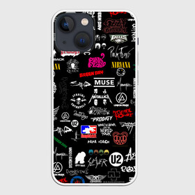 Чехол для iPhone 13 mini с принтом ЛОГОТИПЫ РОК ГРУПП | PATTERN (Z) в Петрозаводске,  |  | ac dc | aerosmith | asap | avenged sevenfo | music | rock | айросмитр | альтернативный метал | асап | блюз рок | глэм метал | глэм рок | ню метал | рок | рок н ролл | сид уилсон | стивен тайлер | хард рок | эйси диси