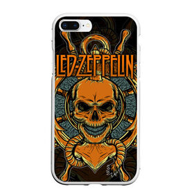 Чехол для iPhone 7Plus/8 Plus матовый с принтом Led Zeppelin в Петрозаводске, Силикон | Область печати: задняя сторона чехла, без боковых панелей | Тематика изображения на принте: john paul jones | music | блюз | джимми пейдж | джон пол джонс | метал | роберт плант | рок | фолк | хард | хеви