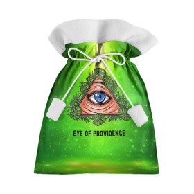 Подарочный 3D мешок с принтом Всевидящее око в Петрозаводске, 100% полиэстер | Размер: 29*39 см | всевидящее око | глаз | за тобой наблюдают | заговор | зрачок | креатив | листва | листья | масон | масоны | наблюдение | сговор | треугольник