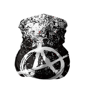 Бандана-труба 3D с принтом АНАРХИЯ в Петрозаводске, 100% полиэстер, ткань с особыми свойствами — Activecool | плотность 150‒180 г/м2; хорошо тянется, но сохраняет форму | anarchy | riot | rock | анархия | бунт | знаки | музыка | панки | рок | символ