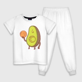 Детская пижама хлопок с принтом Авокадо в Петрозаводске, 100% хлопок |  брюки и футболка прямого кроя, без карманов, на брюках мягкая резинка на поясе и по низу штанин
 | avocado | vegan | vegetarian | авокадо | веган | вегетарианство