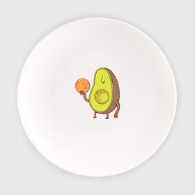 Тарелка с принтом Авокадо в Петрозаводске, фарфор | диаметр - 210 мм
диаметр для нанесения принта - 120 мм | Тематика изображения на принте: avocado | vegan | vegetarian | авокадо | веган | вегетарианство