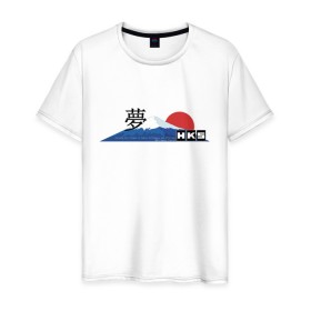 Мужская футболка хлопок с принтом HKS Japan JDM в Петрозаводске, 100% хлопок | прямой крой, круглый вырез горловины, длина до линии бедер, слегка спущенное плечо. | 