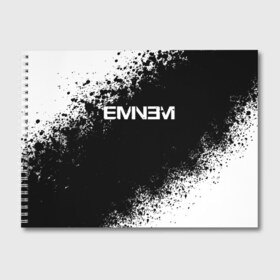 Альбом для рисования с принтом EMINEM в Петрозаводске, 100% бумага
 | матовая бумага, плотность 200 мг. | america | eminem | rap | slim shady | usa | америка | зарубежный реп | реп | сша | эминем