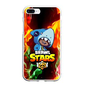 Чехол для iPhone 7Plus/8 Plus матовый с принтом BRAWL STARS LEON SHARK в Петрозаводске, Силикон | Область печати: задняя сторона чехла, без боковых панелей | brawl | brawl stars | crow | leon | max | sally | shark | stars | акула | бравл | бравл старс | браво старс | игра | компьютерная | кров | леон | леон акула | макс | старс | шарк