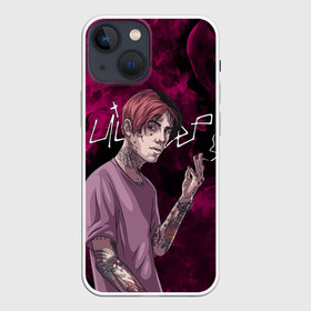 Чехол для iPhone 13 mini с принтом LIL PEEP | ЛИЛ ПИП (Z) в Петрозаводске,  |  | Тематика изображения на принте: lil peep | lil prince | pink | зарубежная музыка | лил пип | маленький принц