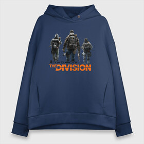 Женское худи Oversize хлопок с принтом The Division 2 в Петрозаводске, френч-терри — 70% хлопок, 30% полиэстер. Мягкий теплый начес внутри —100% хлопок | боковые карманы, эластичные манжеты и нижняя кромка, капюшон на магнитной кнопке | extremis malis | logo | new york | shd agent | the division 2 | the division logo | tom clancys the division