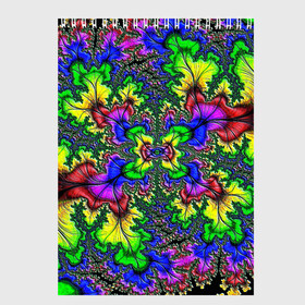 Скетчбук с принтом НЕОНОВЫЙ ЦВЕТОК в Петрозаводске, 100% бумага
 | 48 листов, плотность листов — 100 г/м2, плотность картонной обложки — 250 г/м2. Листы скреплены сверху удобной пружинной спиралью | abstract | abstraction | color | fractal | geometry | paitnt | polygon | polygonal | psy | абстракция | геометрия | краски | неоновые | полигоны | психоделика | фрактал