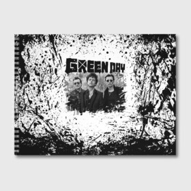 Альбом для рисования с принтом GreenDay в Петрозаводске, 100% бумага
 | матовая бумага, плотность 200 мг. | Тематика изображения на принте: billie joe armstrong | greenday | rock | альтернативный | билли джо армстронг | гриндей | зеленый день | майк дёрнт | музыка | панк рок | поп панк | рок | тре кул