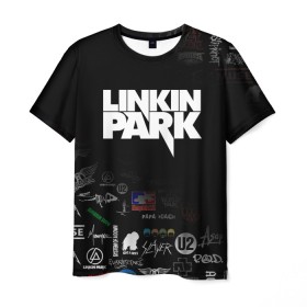 Мужская футболка 3D с принтом LINKIN PARK в Петрозаводске, 100% полиэфир | прямой крой, круглый вырез горловины, длина до линии бедер | chester bennington | linkin park | mike shinoda | альтернативный метал | альтернативный рок | линкин парк | майк шинода | ню метал | поп музыка | поп рок | рэп метал | рэп рок | электроник рок