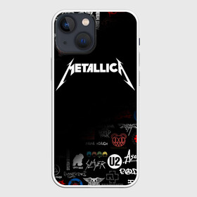 Чехол для iPhone 13 mini с принтом Metallica | Металлика (Z) в Петрозаводске,  |  | james alan hetfield | джеймс хетфилд | кирк хэмметт | ларс ульрих | металлика | музыка | роберт трухильо | трэш метал | хеви метал