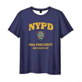 Мужская футболка 3D с принтом Бруклин 9-9 департамент NYPD в Петрозаводске, 100% полиэфир | прямой крой, круглый вырез горловины, длина до линии бедер | Тематика изображения на принте: 99 | brooklyn 99 | police | бруклин | бруклин 9 9 | девять девять | департамент | джейк | джеффордс | значок | логотип | нью йорк | перальта | сериал | терри | чарльз бойл