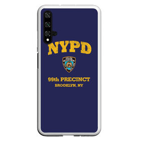 Чехол для Honor 20 с принтом Бруклин 9-9 департамент NYPD в Петрозаводске, Силикон | Область печати: задняя сторона чехла, без боковых панелей | Тематика изображения на принте: 99 | brooklyn 99 | police | бруклин | бруклин 9 9 | девять девять | департамент | джейк | джеффордс | значок | логотип | нью йорк | перальта | сериал | терри | чарльз бойл