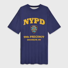 Платье-футболка 3D с принтом Бруклин 9 9 департамент NYPD в Петрозаводске,  |  | 99 | brooklyn 99 | police | бруклин | бруклин 9 9 | девять девять | департамент | джейк | джеффордс | значок | логотип | нью йорк | перальта | сериал | терри | чарльз бойл
