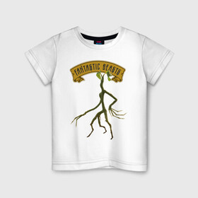 Детская футболка хлопок с принтом PICKETT в Петрозаводске, 100% хлопок | круглый вырез горловины, полуприлегающий силуэт, длина до линии бедер | fantastic beasts | jacob kowalski | newt scamander | niffler | queenie | tina | vdgerir