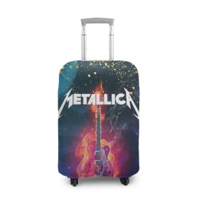Чехол для чемодана 3D с принтом Metallica(+спина) в Петрозаводске, 86% полиэфир, 14% спандекс | двустороннее нанесение принта, прорези для ручек и колес | james alan hetfield | rock | джеймс хетфилд | кирк хэмметт | ларс ульрих | металлика | музыка | роберт трухильо | рок | трэш метал | хеви метал
