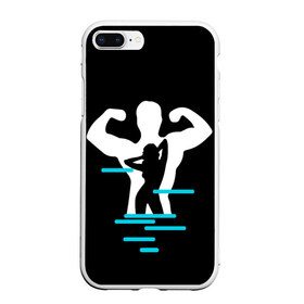 Чехол для iPhone 7Plus/8 Plus матовый с принтом титан в Петрозаводске, Силикон | Область печати: задняя сторона чехла, без боковых панелей | crossfit | sport | бодибилдинг | зал | мужчина | мускулы | мышцы | сила | спорт | фитнес