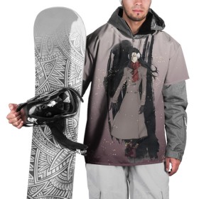 Накидка на куртку 3D с принтом Мори Огай в Петрозаводске, 100% полиэстер |  | bungou stray dogs | аниме | мори огай | мори огай великий из бродячих псов