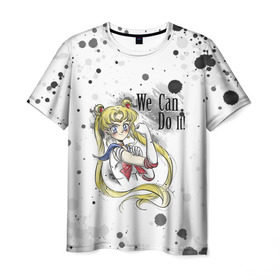 Мужская футболка 3D с принтом Sailor Moon. We can do it! в Петрозаводске, 100% полиэфир | прямой крой, круглый вырез горловины, длина до линии бедер | ami | girl | mizuno | moon | sailor | tsukino | usagi | ами | банни | волшебница | девушка | малышка | махо сёдзё | мидзуно | минако | мун | рэй | сейлор | усаги | хино | цукино | чибиуса