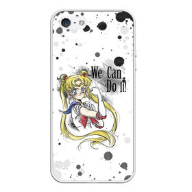 Чехол для iPhone 5/5S матовый с принтом Sailor Moon We can do it! в Петрозаводске, Силикон | Область печати: задняя сторона чехла, без боковых панелей | Тематика изображения на принте: ami | girl | mizuno | moon | sailor | tsukino | usagi | ами | банни | волшебница | девушка | малышка | махо сёдзё | мидзуно | минако | мун | рэй | сейлор | усаги | хино | цукино | чибиуса