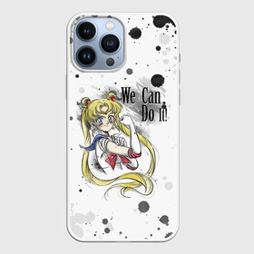 Чехол для iPhone 13 Pro Max с принтом Sailor Moon. We can do it в Петрозаводске,  |  | ami | girl | mizuno | moon | sailor | tsukino | usagi | ами | банни | волшебница | девушка | малышка | махо сёдзё | мидзуно | минако | мун | рэй | сейлор | усаги | хино | цукино | чибиуса