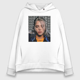 Женское худи Oversize хлопок с принтом Billie Eilish (со спиной) в Петрозаводске, френч-терри — 70% хлопок, 30% полиэстер. Мягкий теплый начес внутри —100% хлопок | боковые карманы, эластичные манжеты и нижняя кромка, капюшон на магнитной кнопке | ailish | billi | billie eilish | bury a friend | copycat | crown | dont smile at me | lovely | music | my boy | party favor | pop | били | билли айлиш | музыка | певица | поп | эйлиш