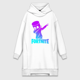 Платье-худи хлопок с принтом FORTNITE X MARSHMELLO | ФОРТНАЙТ в Петрозаводске,  |  | fortnite | fortnite 2 | fortnite x | marshmello | ninja | ninja hyper streamer | ninja streamer | streamer | tyler blevins | маршмелло | ниндзя | фортнайт | фортнайт 2 | фортнайт глава 2