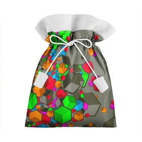 Подарочный 3D мешок с принтом Кубики в Петрозаводске, 100% полиэстер | Размер: 29*39 см | texture | trend | абстракция | геометрия | детская | куб | кубики | парню | прикольная | ребенку | текстура | тренд | фигура | фигуры