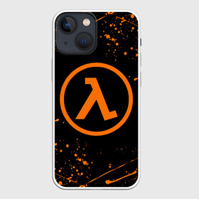 Чехол для iPhone 13 mini с принтом HALF LIFE | ХАЛФ ЛАЙФ в Петрозаводске,  |  | aperture laboratories | black mesa | gordon freeman | half life | half life 3 | valve | блэк меса | вэлв | гордон фриман | халф лайф