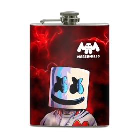 Фляга с принтом MARSHMELLO в Петрозаводске, металлический корпус | емкость 0,22 л, размер 125 х 94 мм. Виниловая наклейка запечатывается полностью | marshmello | music | дым | зефир | зефирка | лого | лого marshmello | лого маршмеллоу | логотип | логотип marshmello | логотип маршмеллоу | маршиеллоу | маска | музыка | музыкант