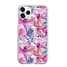 Чехол для iPhone 11 Pro Max матовый с принтом Акварельные цветы в Петрозаводске, Силикон |  | 8 марта | flover | акварель | акварельные цветы | краски | цветы
