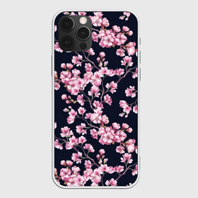 Чехол для iPhone 12 Pro Max с принтом Сакура в Петрозаводске, Силикон |  | 8 марта | sakura | дерево в цветах | листья | сакура | цветы