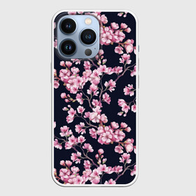 Чехол для iPhone 13 Pro с принтом Сакура в Петрозаводске,  |  | 8 марта | sakura | дерево в цветах | листья | сакура | цветы