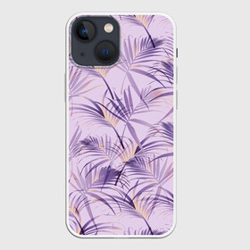 Чехол для iPhone 13 mini с принтом Листья в Петрозаводске,  |  | girl | woman | девушкам | девушки | листья | подарок | тропические цветы | цветы