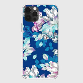 Чехол для iPhone 12 Pro Max с принтом Нежные цветы в Петрозаводске, Силикон |  | girl | woman | девушкам | девушки | листья | подарок | тропические цветы | цветы