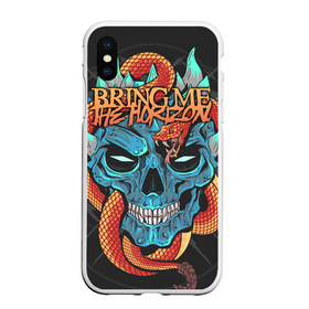 Чехол для iPhone XS Max матовый с принтом Bring Me the Horizon в Петрозаводске, Силикон | Область печати: задняя сторона чехла, без боковых панелей | bmth | metal | music | official | rca records label | rock | sempiternal | video | британская | группа | дэткор | поп | рок